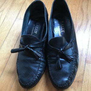 BALLY of Switzerland Black Men's Loafers w/Tassels